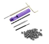 Respicefinem 8X Heli Coil Tool Inserts Heli Insert Tool 10 12. 0×6. 0×2. 0 50 pièces Inserts de filetages en fil spiralé en acier inoxydable 8-Unc. Bobine de 8 fils en acier inoxydable