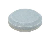 Respicefinem Aiguiseur de couteaux à double grain, pierre à aiguiser ronde double face pour lames de tondeuse à gazon, machettes, haches et outils de d'extérieur