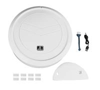 Respicefinem Aspirateur Robot avec Aspiration puissante, autonomie de 60 Minutes, capteur Intelligent pour carrelage, Sol en Bois, Tapis Court, Batterie 1200 mAh, 60 mm, Ultra Fin