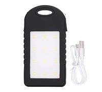 Respicefinem Banque d'énergie Solaire Double Fonction de Charge avec Lampe de Poche 12 LED idéale pour Le Camping en Plein air, la pêche, la randonnée, Les Voyages, l'équitation