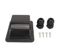 Respicefinem Boîtier de presse-étoupe solaire à double entrée de câble, idéal pour camping-car, bateau, yacht, camping, voyage, panneau avec capacité de 6 mm² à 12 mm², noir