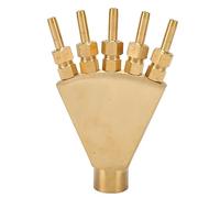 Respicefinem Buse de fontaine à diffusion de queue de phénix réglable tout en cuivre, arroseur G3/4 pouces pour la décoration de jardin et de cour