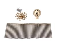 Respicefinem Buse de fontaine de type pissenlit G1" en laiton et acier inoxydable pour extérieur avec boule de cristal pour jardin, piscine, paysage avec superbe affichage de l'eau (G1.5in)