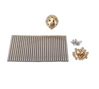 Respicefinem Buse de fontaine de type pissenlit G1" en laiton et acier inoxydable pour extérieur avec boule de cristal pour jardin, piscine, paysage avec superbe affichage de l'eau (G1in)