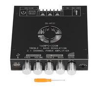 Respicefinem Carte d'amplificateur de caisson de basses 2.1 canaux avec contrôle du volume Amplificateur de puissance ZK HT21 haute sécurité pour système audio PC Home Cinéma