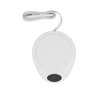 Respicefinem Chauffe-Tasse USB à température constante, Plaque chauffante électrique pour Boissons, Tasses à café en céramique, Tasses à thé, Bouteilles de Lait, Rose et Blanc (Blanche)