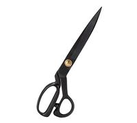 Respicefinem Ciseaux de tailleur rétro en acier noir de haute qualité pour la couture professionnelle, l'artisanat du cuir et la coupe de tissus - Ciseaux de couture réglables de (Taille HC-11)