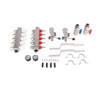 Respicefinem collecteur de chaleur rayonnante en acier inoxydable 5 boucles G1in collecteur de chauffage au sol antirouille pour l'industrie