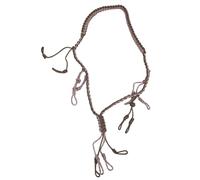 Respicefinem Collier de Camping en Plein air paracorde tissé à la Main lanière de sifflet Fournitures d'outils de Plein air Vert Fluorescent (Kaki)