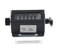 Respicefinem Compteur mécanique Manuel à 6 Chiffres D94-S avec Remise à zéro Manuelle Compteur de Tours à déclenchement Manuel 0-999999 pour imprimantes à Perforation