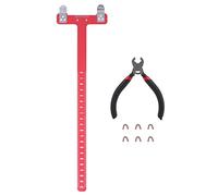Respicefinem Corde d'arc de tir à l'arc, points d'entaillement, boucle en laiton, pince, règle de mesure en forme de T, ensemble de règles en alliage d'aluminium, matériau léger et durable pour arcs