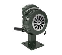 Respicefinem Emergency Hand Crank Siren Aluminium Alloy 110db Alarm Siren Horns for Red Alert Ideal for Emergency Warning and War Time Situations with Green Color (Green)