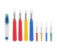 Respicefinem Ensemble Coupe Fil Et Decouseur En Poignee Plastique Ergonomique Facile A Utiliser Idee Pour Couture Artisanat Avec 4 Petits Decouseurs 4 Grands Decouseurs Et Outi