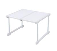 Respicefinem Étagère d'armoire Extensible en Acier au Carbone ABS PP étagère de Rangement pour Placard Organisateur d'armoire Support élévateur pour Placard de Cuisine sous évier (Longueur 37-48 cm /