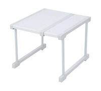 Respicefinem Étagère d'armoire Extensible en Acier au Carbone ABS PP étagère de Rangement pour Placard Organisateur d'armoire Support élévateur pour Placard de Cuisine sous évier (Longueur 27-38 cm /