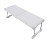 Respicefinem Étagère d'armoire Extensible en Acier au Carbone ABS PP, étagère de Rangement pour Placard, Organisateur d'armoire, Support élévateur pour Placard de Cuisine sous (Longueur 47-68 cm /