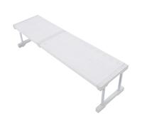 Respicefinem Étagère d'armoire Extensible en Acier au Carbone ABS PP, étagère de Rangement pour Placard, Organisateur d'armoire, Support élévateur pour Placard de Cuisine sous (Longueur 67-88 cm /