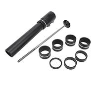 Respicefinem Extension de potence de fourche de vélo en alliage d'aluminium - Adaptateur de tête haute pour VTT - 180 mm - Réglable pour la plupart des vélos avec guidon fendu - Mat (210 mm)