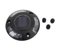 Respicefinem Feux de gabarit d'allée solaires LED bleues Goujons de route à énergie solaire en alliage d'aluminium étanche IP68 Feux de trottoir de voie extérieure (Green Light)