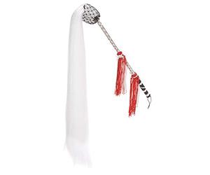 Respicefinem Fouet à poussière bâton de prêle accessoire d'arts martiaux bouddhiste taoïste professionnel avec poignée Fujiki construction en fil de nylon ultra léger pour les