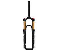 Respicefinem Fourche avant de vélo de montagne 26 pouces Mg en alliage d'aluminium à suspension pneumatique avec direction droite, course de 120 mm, verrouillage manuel pour la