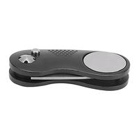 Respicefinem Fourche de golf pliable de qualité supérieure outil de réparation de divot vert en métal accessoire de golf marqueur de balle portable en métal de qualité avec avancé (noir)