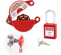 Respicefinem Gate Valve Lockout Set Lockout Tagout Valve Set Ideal For Outdoor Garden Suitable For 25mm To 64mm Stem Made Of Excellent ABS Material Easy To Use Safe And Brightly