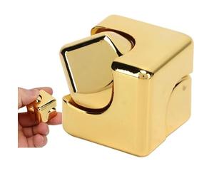 Respicefinem Gyroscope à Doigt carré en métal Cube Rotatif Anti-Stress décompression Jouet pour Enfants et Adultes avec Nouvelle Technologie de galvanoplastie ne se décolore