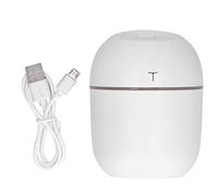 Respicefinem Humidificateur à ultrasons Portable USB Mini avec LED pour voiture, maison, bureau, diffuseur d'huiles essentielles, purificateur de brume d'aromathérapie, (Blanche)