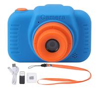 Respicefinem Kids Digital Camera High Definition Lens 1080P 8X Zoom USB Rechargeable for During Family Outings and Selfies with 32G Card Included (Blue)