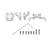 Respicefinem Kit de Montage de Coque arrière en Aluminium argenté pour Voiture Axial SCX24 1/24 RC, pièces de Mise à Niveau, résistant à l'usure, antirouille, Durable, léger, (Argent)