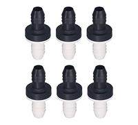 Respicefinem L E N 6 Pièces Vérificateur De Flux Moyen Non Retour En Plastique Pour Liquide Et Gaz 3 8 Pouces Diamètre Interface 10Mm Diaphragme Fluoroélastomère Cdpv6