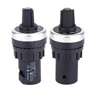 Respicefinem LA42DWQ High Precision 2K Ohm Variable Speed Potentiometer 22mm Single Turn Carbon Film for Accurate Adjustments Stability