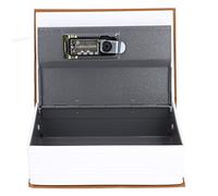Respicefinem livre en forme de coffre-fort en acier classique livre secret coffre-fort serrure mot de passe type ménage boîte de rangement idéal pour sécuriser objets de valeur à (Brun)