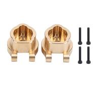 Respicefinem Lot de 2 coupelles arrière en Laiton RC avec 4 vis, Accessoire Durable pour chenilles 4 6, Augmente la stabilité de la Voiture RC, fabriqué en Laiton de qualité,