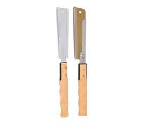 Respicefinem Lot de 2 scies à main Set 7 pouces SK5 lame en acier scie à queue d'aronde et double face Flush Cut vu pour le travail du bois Jardinage et projets de maison avec