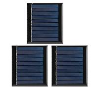 Respicefinem Lot de 3 mini modules solaires en silicium polycristallin, conversion photoélectrique élevée, compacts et légers, adaptés à l'extérieur, idéaux pour les applications