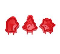 Respicefinem Lot de 3 moules à tarte de poche en forme d'arbre de Noël, étoile, presse-pâte, mini machine à tarte à main pour la cuisson de biscuits, de pâtisseries