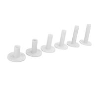 Respicefinem Lot de 6 supports de tees de golf en caoutchouc durable de qualité, robuste, longue durée de vie, diamètre de la base élargie de 51 mm, flexible, stable, ne tombe pas lorsque vous frappez