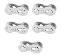 Respicefinem Maillon manquant de vélo en acier inoxydable à dégagement rapide, 5 paires, résistant à la corrosion, installation facile, maillon de chaîne de vélo pour vélos à 9 (12 vitesses)