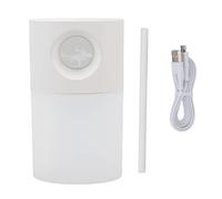 Respicefinem Mini Humidificateur Silencieux USB Rechargeable à Brume Fine Humidificateur de Bureau Portable avec Veilleuse pour Bureau à Domicile 350 ML Bleu (Blanche)