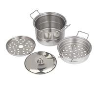 Respicefinem - Mini marmite à Vapeur en Acier Inoxydable, Maison de Jeu pour Enfants, Jouet de Cuisine pour développer l'intelligence et Le Plaisir de Cuisiner des Enfants