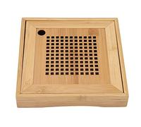 Respicefinem Mini Plateau de Service carré en Bois pour Stockage d'eau de thé Kung Fu, matériau de qualité supérieure, Robuste, Durable, Non Grande capacité d'eau, Garde la Table