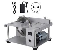 Respicefinem - Mini scie à Table, Machine de découpe multifonctionnelle Portable pour les projets de menuiserie à domicile, AC 110 240V, avec prise britannique