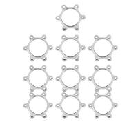 Respicefinem Moyeux filetés de roue de vélo Rotor de frein à disque Pièce d'adaptateur de rotor à 6 boulons (44 mm) Construction en alliage d'aluminium de qualité supérieure pour (48MM)