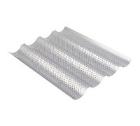 Respicefinem NonStick MultiGrooves Vagues Français Pain Pan Cuisson Plateau Moule Cuisine Outil Avec Facile Démoulage Haute Efficacité De Transfert De Chaleur Et (Quatre créneaux)