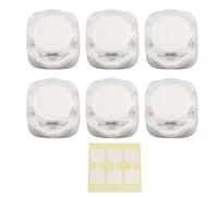 Respicefinem - Organiseur de câbles magnétiques, 6 pièces, Fente de 7.5mm, Support de Cordon de Chargement, Support de Fil de Bureau avec Ruban sans Trace (Blanche)