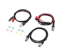 Respicefinem P1260 Kit de câbles de test BNC 50 Ohm - BNC mâle vers BNC, crochets de test, pinces crocodile, 500 V/5 A - 8 anneaux de couleur inclus, Respicefinemmgrn0xd8fe