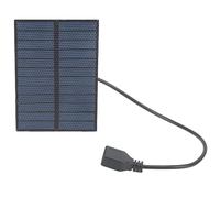 Respicefinem Panneau solaire portable en polysilicium 3 W 5 V avec port USB pour camping en plein air, randonnée, smartphones, petits ventilateurs et plus encore