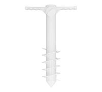 Respicefinem Parapluie de Plage Ancre de Sable Multifonction Safe Porte-Parapluie Stand avec 5 vis Spirale Portable léger Robuste en Plastique ABS Universel pour Parc Aquatique et